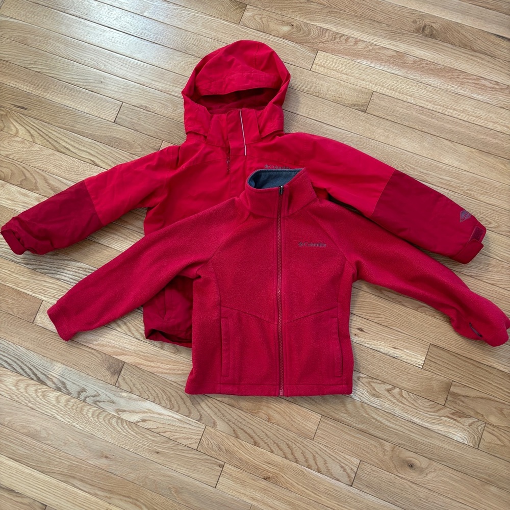 Columbia boys 4 in 1 snow jacket 6-7